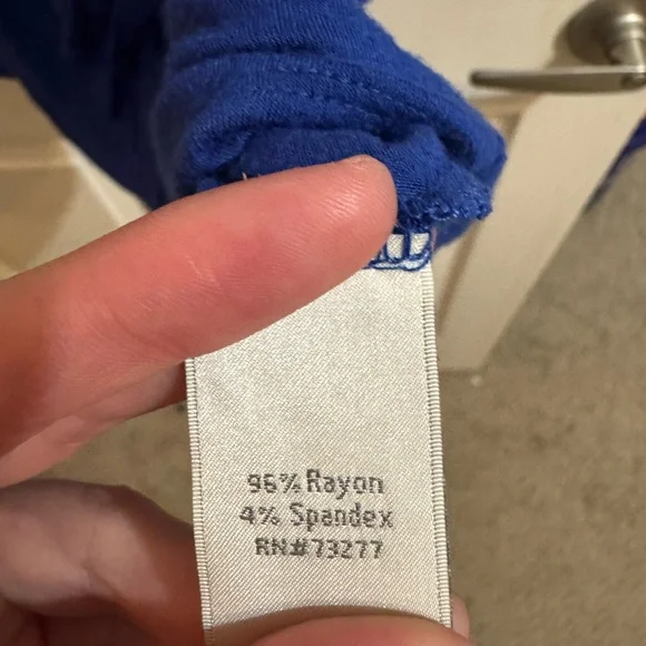 Sonoma Royal Blue Ruffled Tank Top - Picture 3 of 3